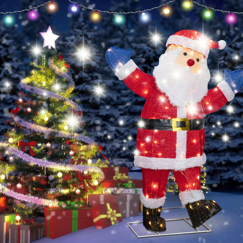 The Holiday Aisle® Christmas Decoration Outdoor Lighted Santa